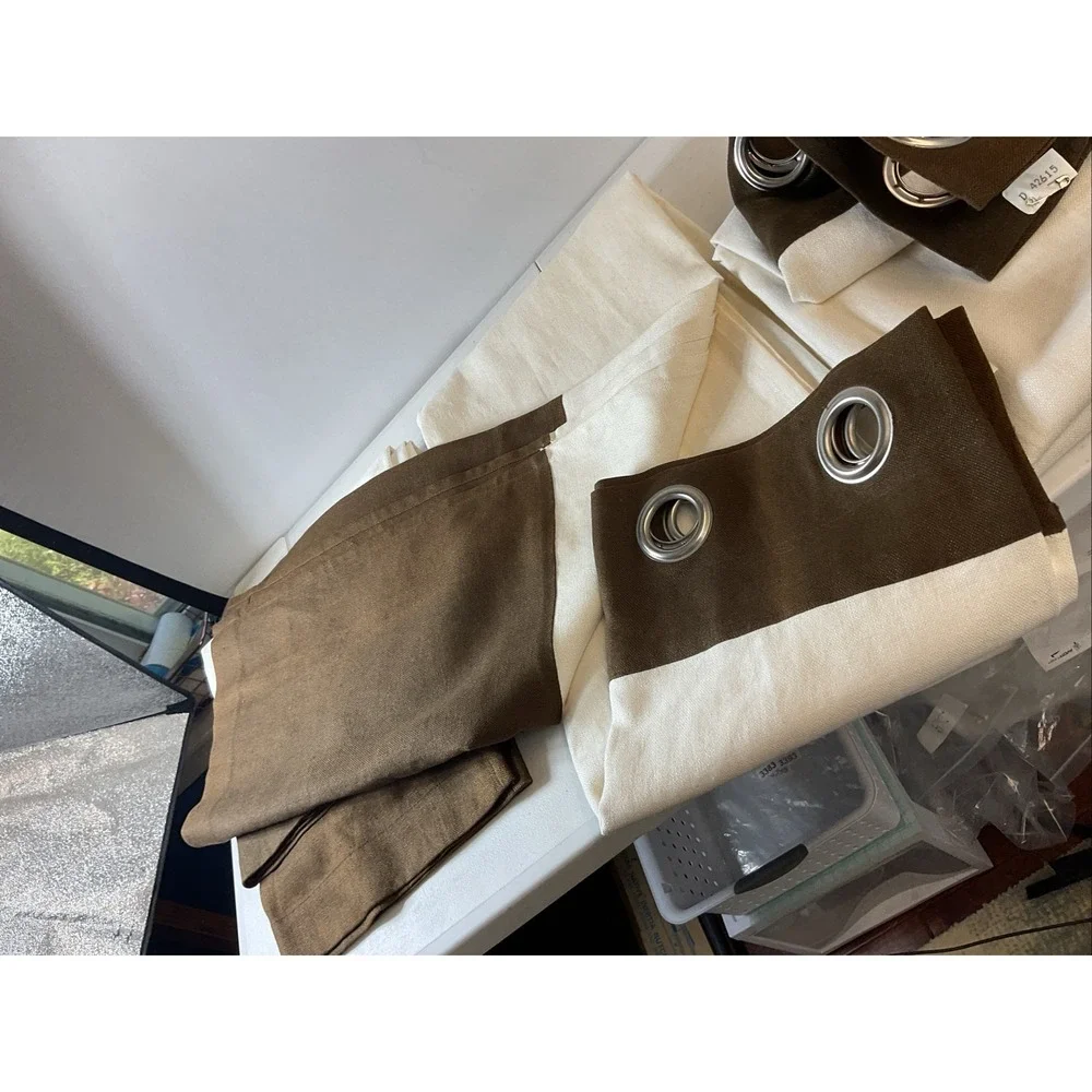 West Elm‎ 100% linen Curtains 48 x 108